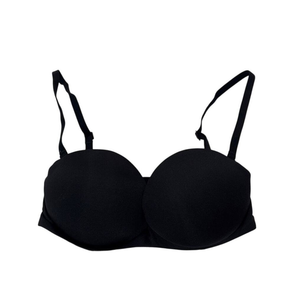 Skims Womens 30D Ultimate Push Up Strapless Bra Onyx Removeable Straps Versatile